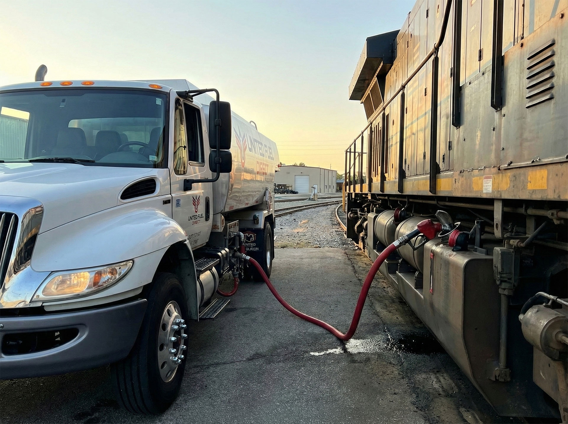 United Fuel Direct fuels locomotives at your rail yard or scheduled locations.