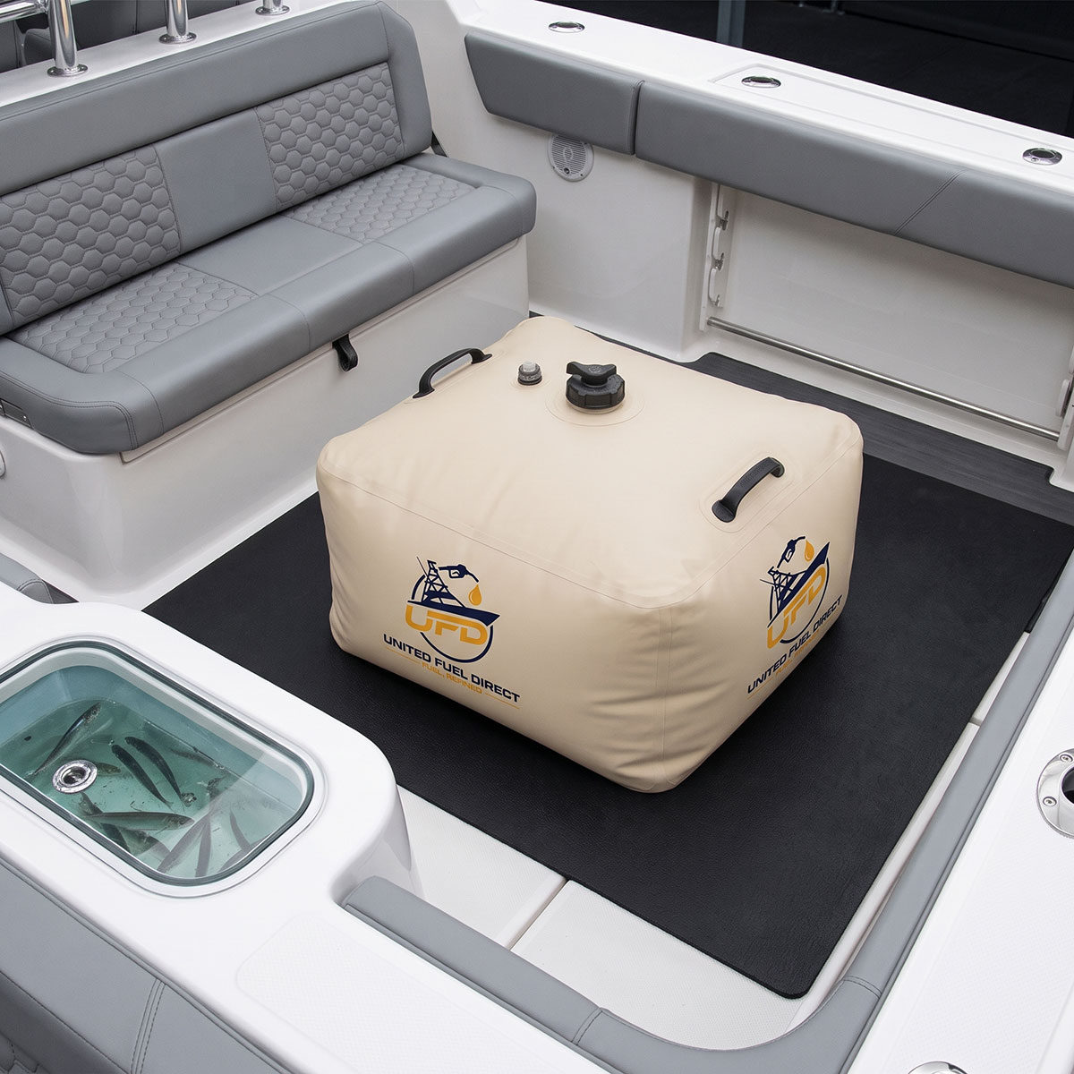 Center Console With Ufd Logo On Bladder 1200x1200